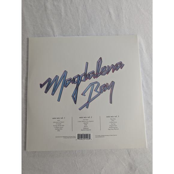 Magdalena Bay Mini Mix Vol 1-3 Vinyl LP Iridescent Blue Etching Sealed New - Picture 8 of 13